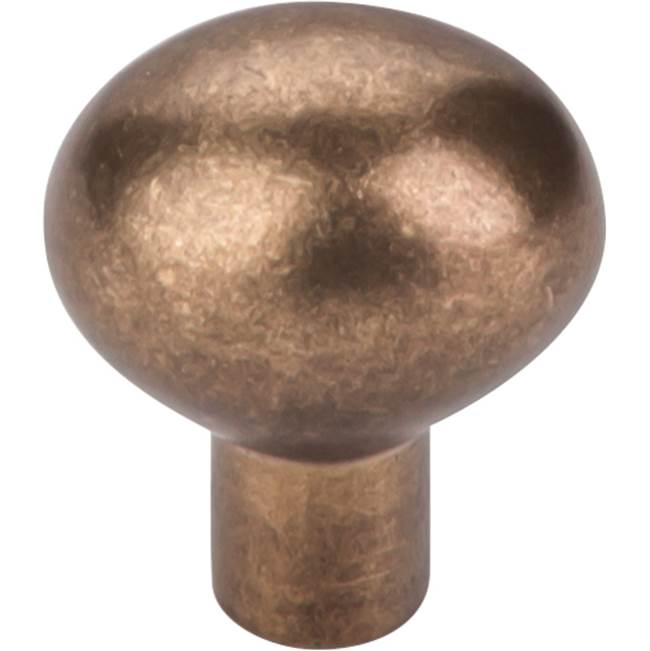 Top Knobs Aspen Small Egg Knob 1 3/16 Inch Light Bronze