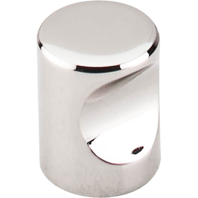 Top Knobs Nouveau Indent Knob 3/4 Inch Polished Nickel