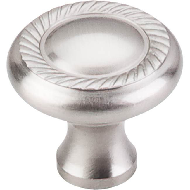 Top Knobs Swirl Cut Knob 1 1/4 Inch Brushed Satin Nickel