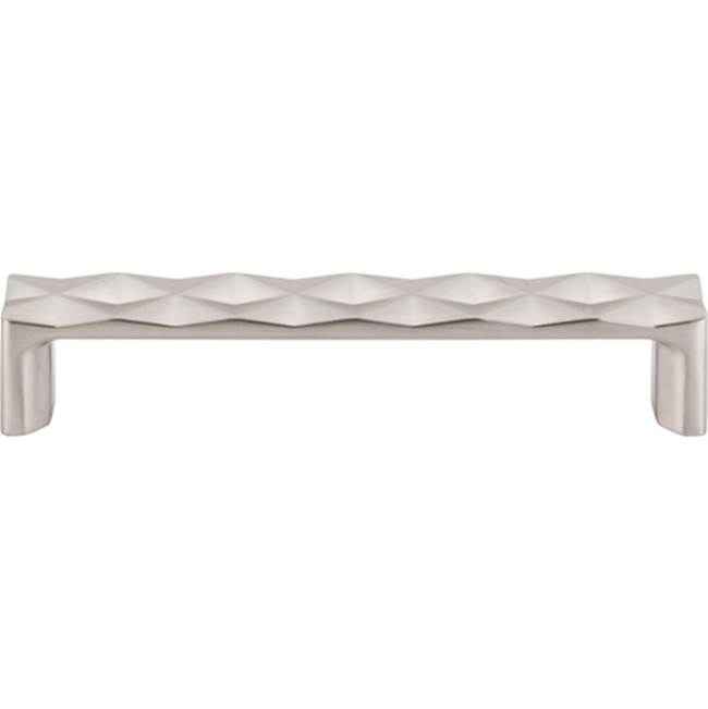 Top Knobs Quilted Pull 5 1/16 Inch (c-c) Brushed Satin Nickel
