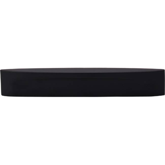 Top Knobs Oval Long Slot Pull 5 Inch (c-c) Flat Black