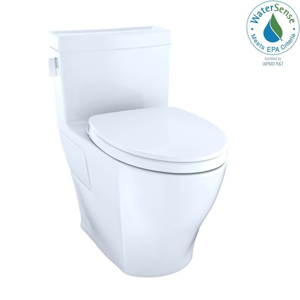 TOTO Toto Legato Washlet+ One-Piece Elongated 1.28 Gpf Universal Height Skirted Toilet With Cefiontect, Cotton White