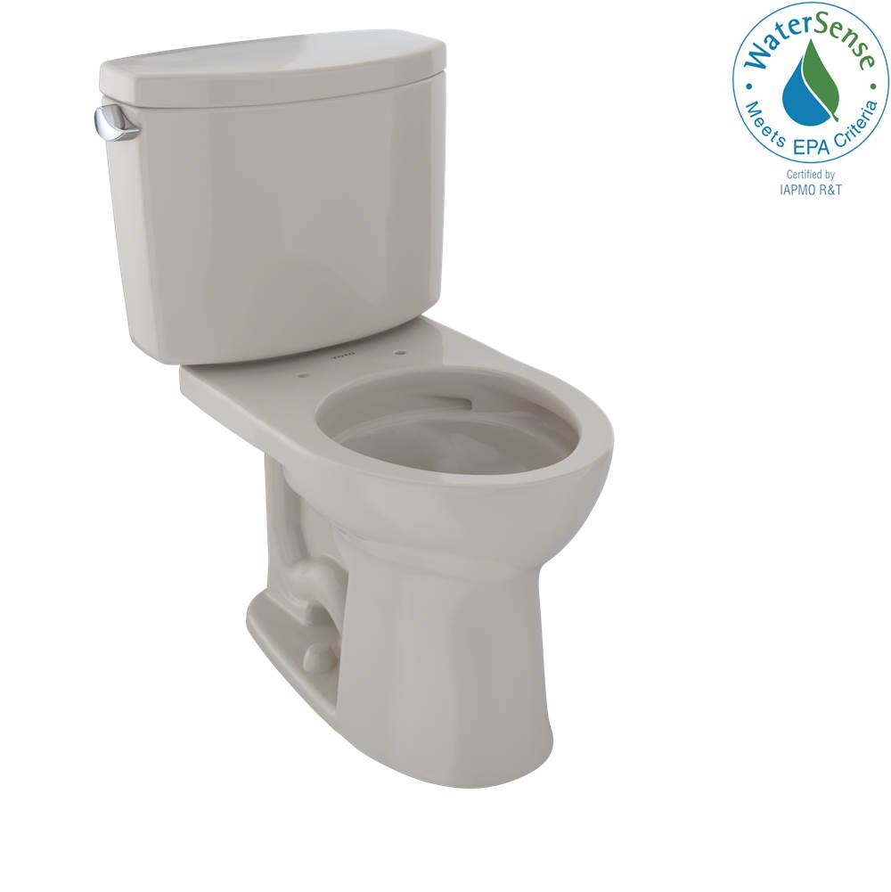 TOTO Toto® Drake® II Two-Piece Round 1.28 Gpf Universal Height Toilet With Cefiontect, Bone