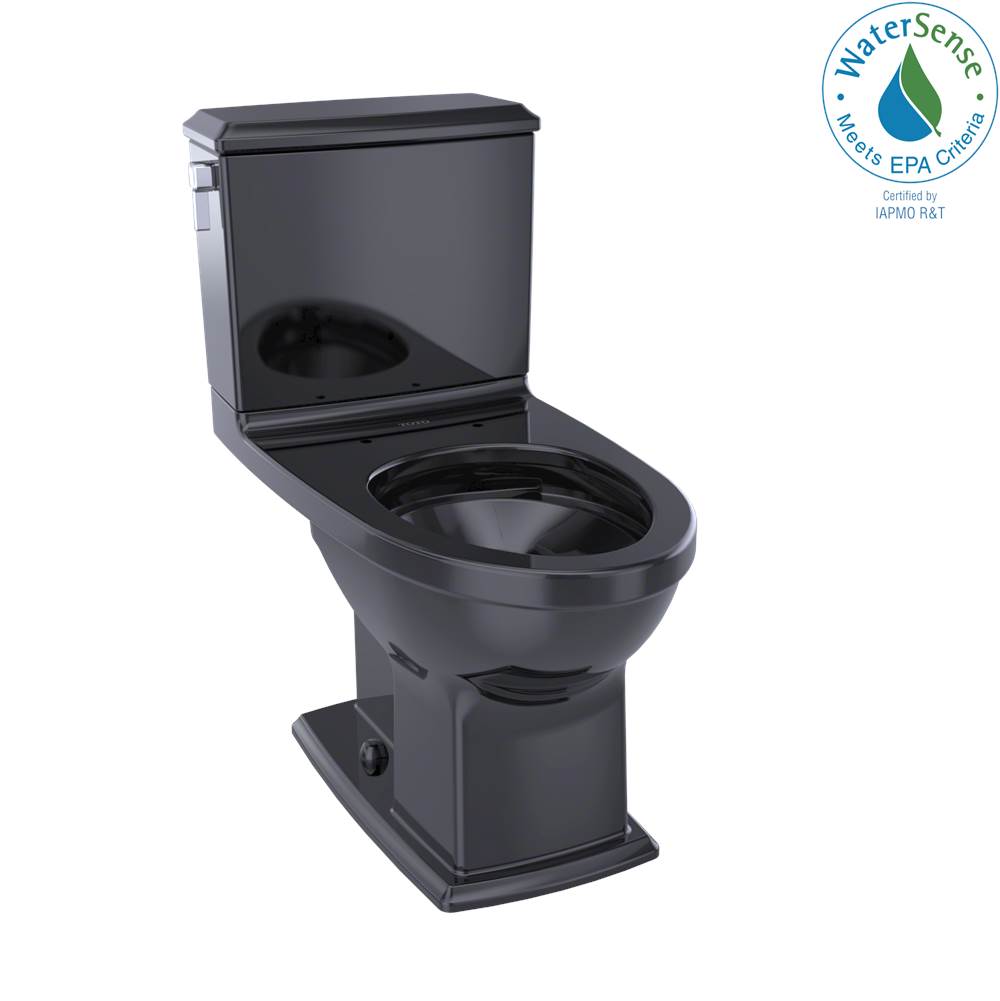 TOTO Toto® Connelly® Two-Piece Elongated Dual-Max®, Dual Flush 1.28 And 0.9 Gpf Universal Height Toilet, Ebony