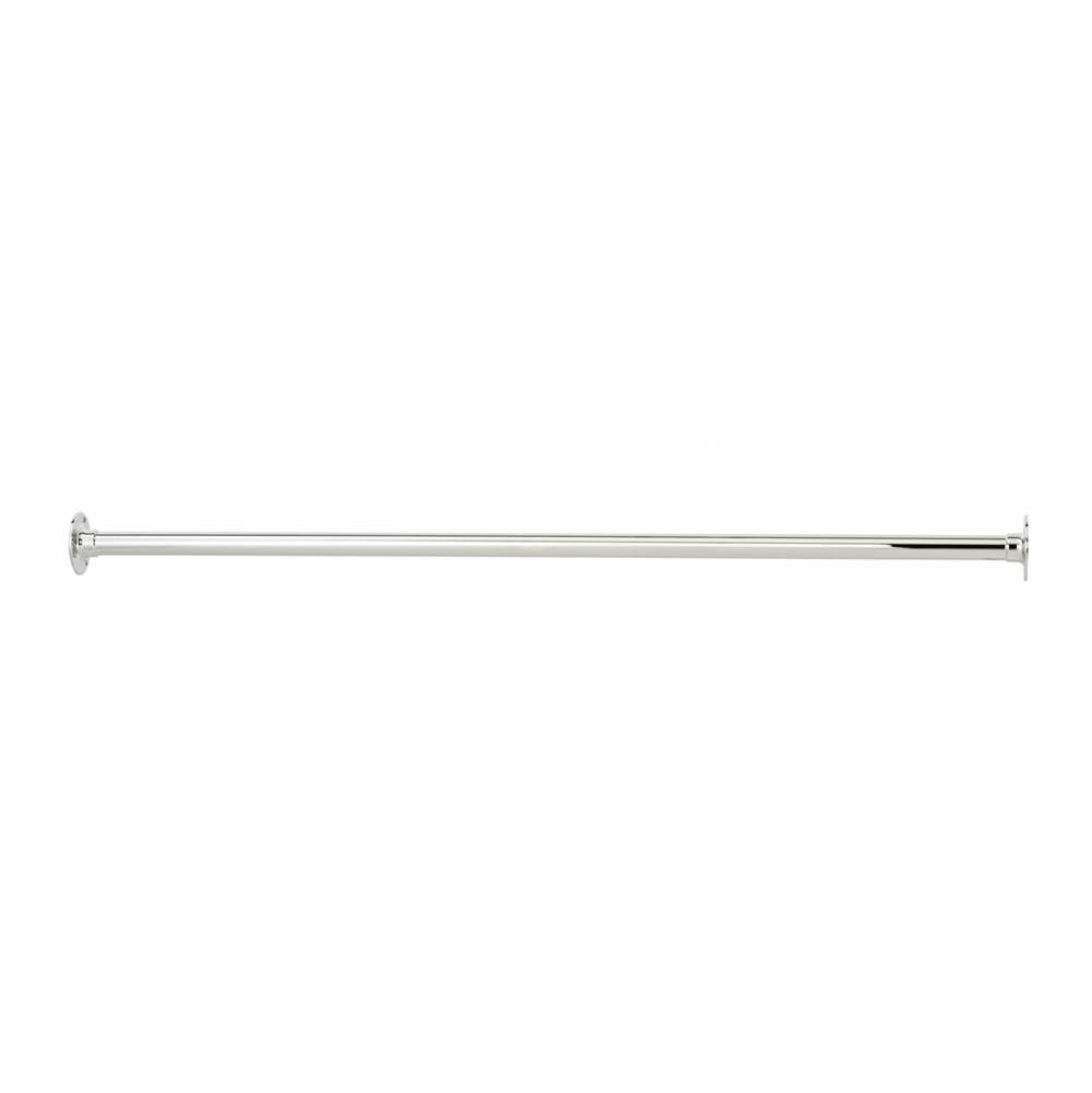 The Sterlingham Company Ltd 70 3/4'' Straight Shower Curtain Rod With Two End Brackets (Exposed Screws)