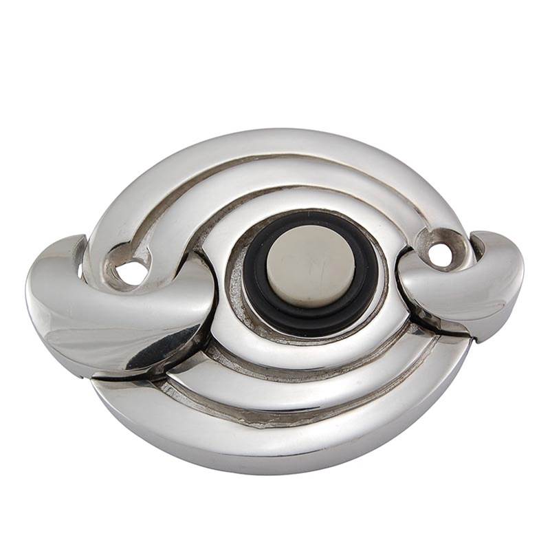 Vicenza Designs Ariosto, Doorbell, Polished Silver