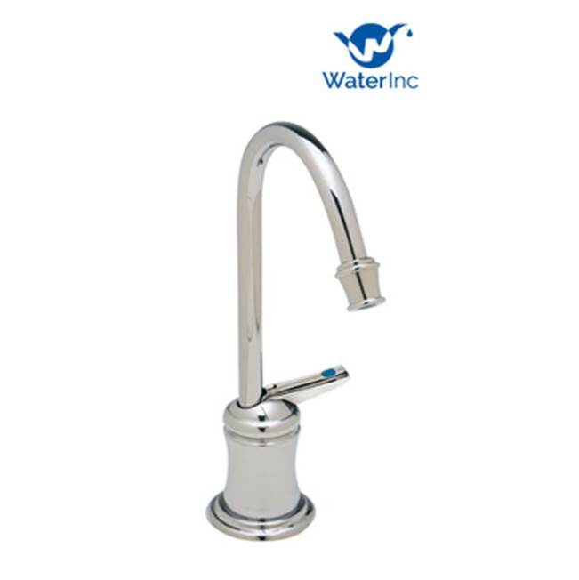 Water Inc 610 Traditional Cold Only Faucet With J-Spout For Filter - Satin Nickel