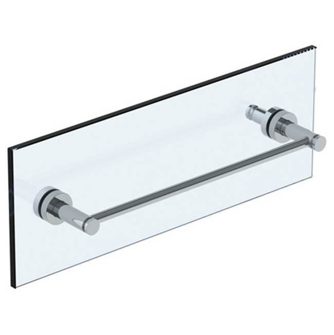 Watermark Loft 2.0 24'' shower door pull with knob/ glass mount towel bar with hook