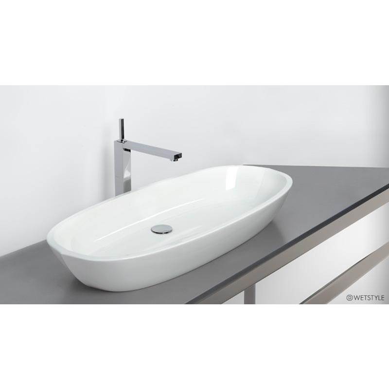 WETSTYLE Lav - Be - 36 X 15 X 4 - Above Mount Vessel - Bn O/F - White Matte